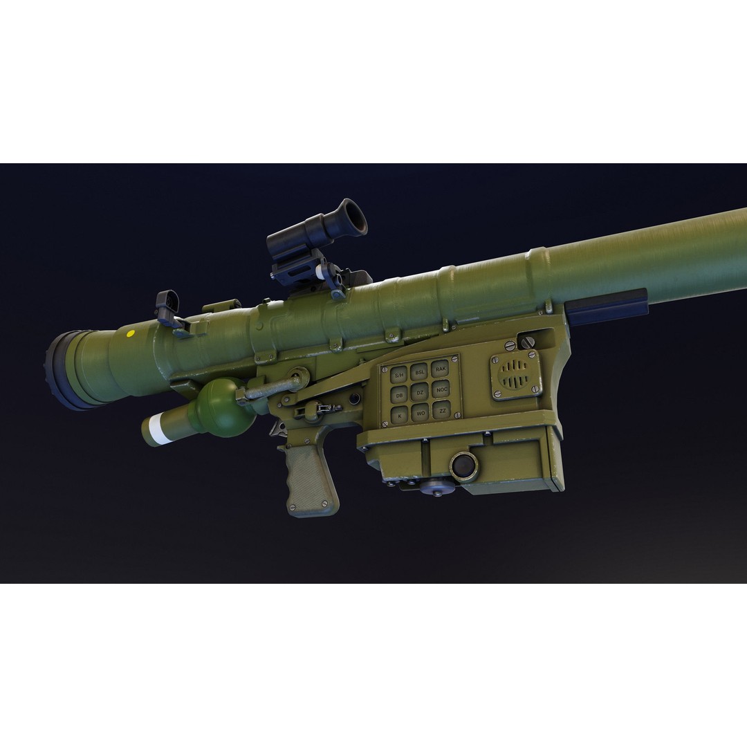 Piorun MANPADS 3D Model – Low Poly Rigged Military Asset, FBX - View 4