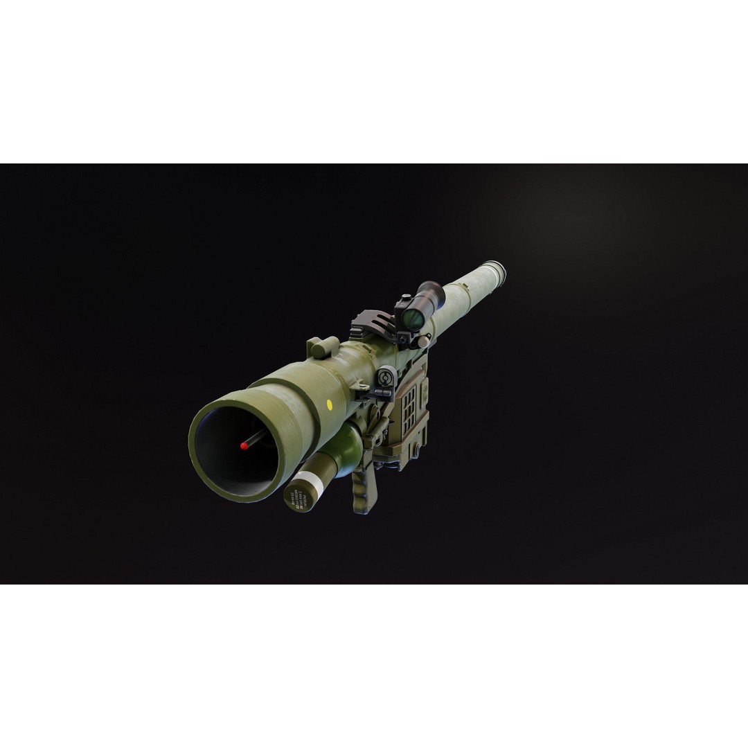 Piorun MANPADS 3D Model – Low Poly Rigged Military Asset, FBX - View 5