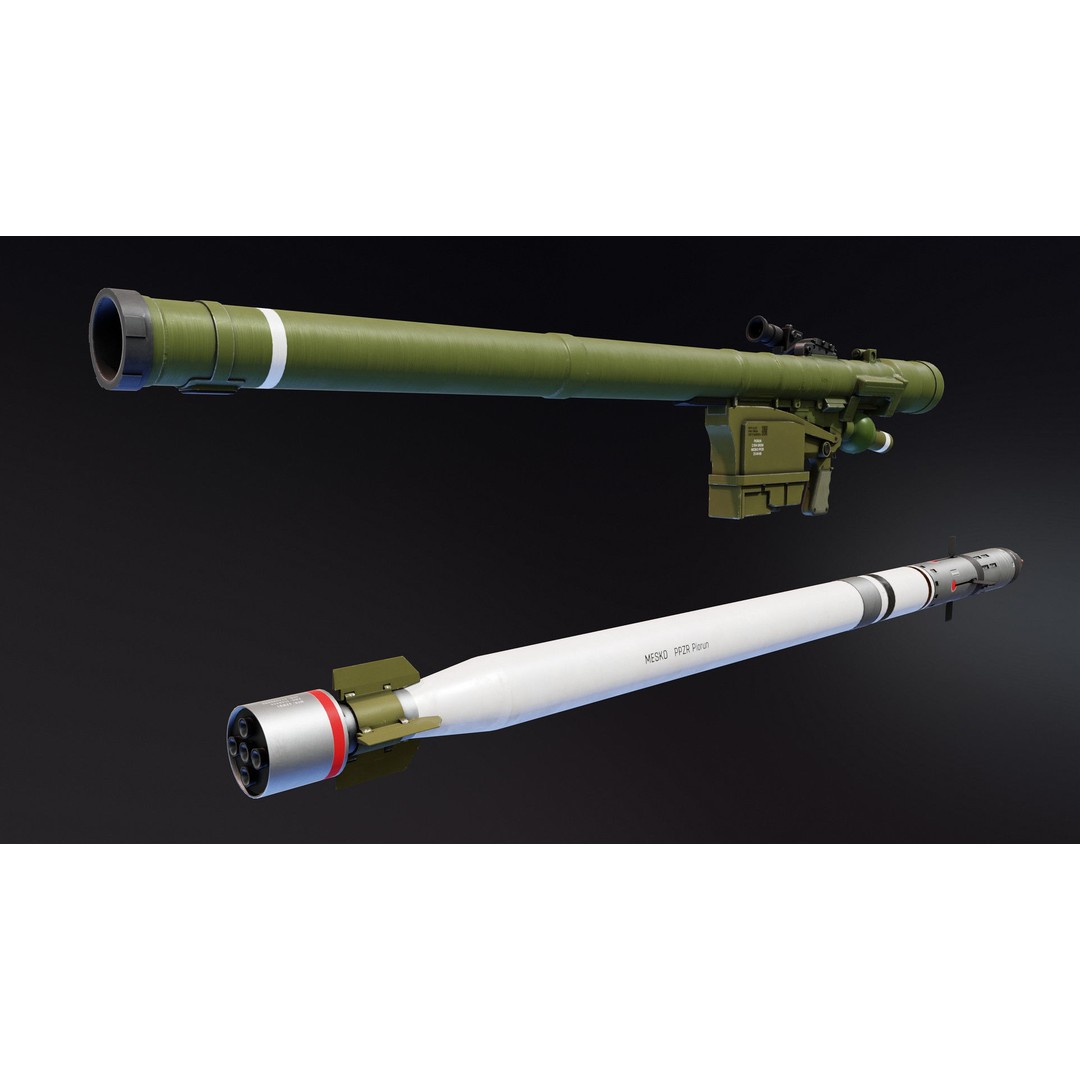 Piorun MANPADS 3D Model – Low Poly Rigged Military Asset, FBX - View 7