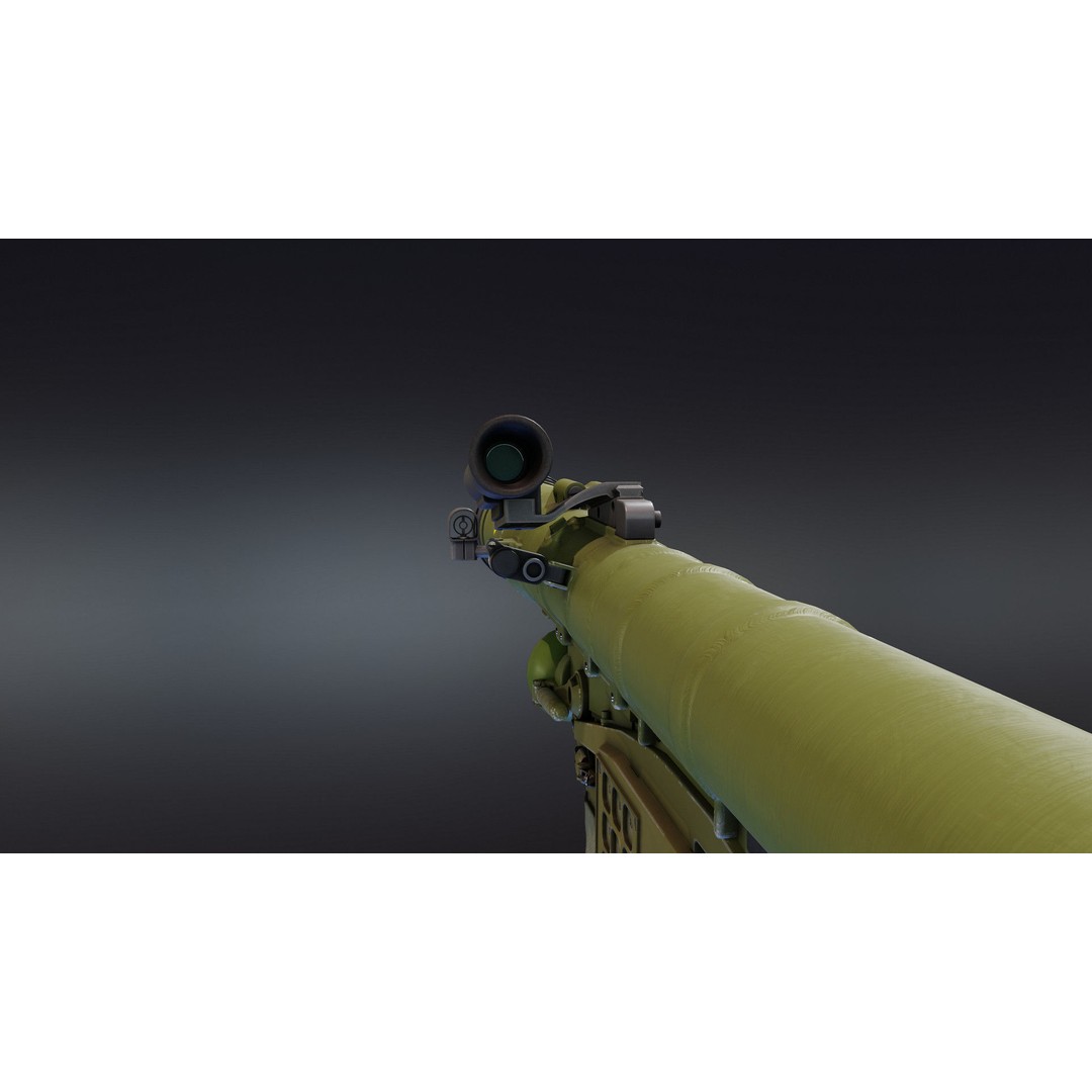 Piorun MANPADS 3D Model – Low Poly Rigged Military Asset, FBX - View 8