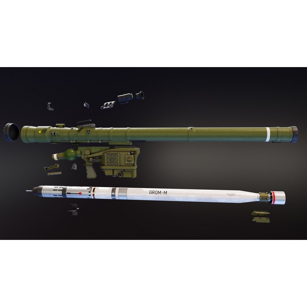 Piorun MANPADS 3D Model – Low Poly Rigged Military Asset, FBX - View 9