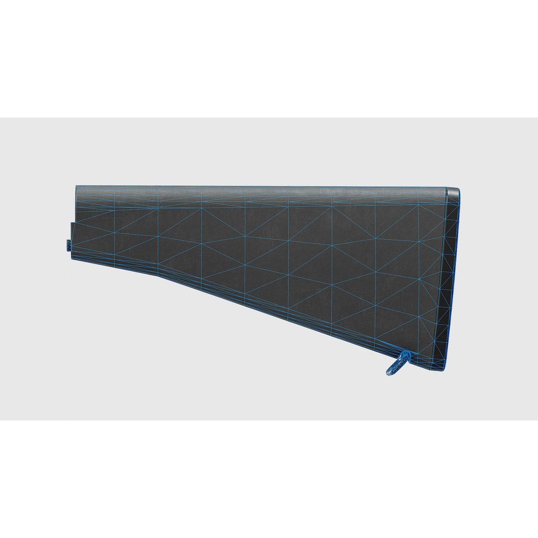 Colt A2 Buttstock 3D Model – Low Poly Replica Asset, FBX - View 13