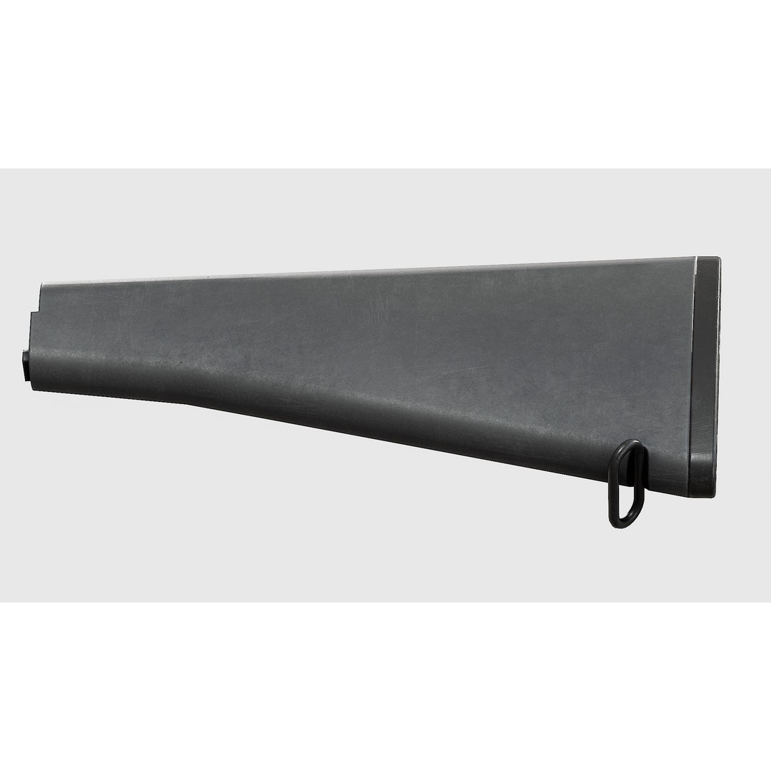 Colt A2 Buttstock 3D Model – Low Poly Replica Asset, FBX - View 7