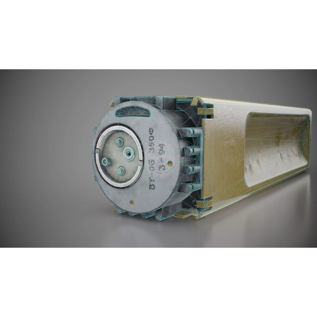 PTM-3 Anti-Tank Mine 3D Model – Low Poly Game-Ready Asset, FBX - View 16
