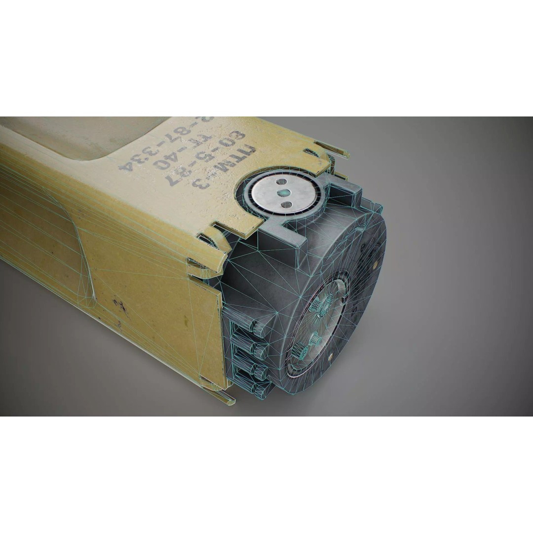 PTM-3 Anti-Tank Mine 3D Model – Low Poly Game-Ready Asset, FBX - View 18