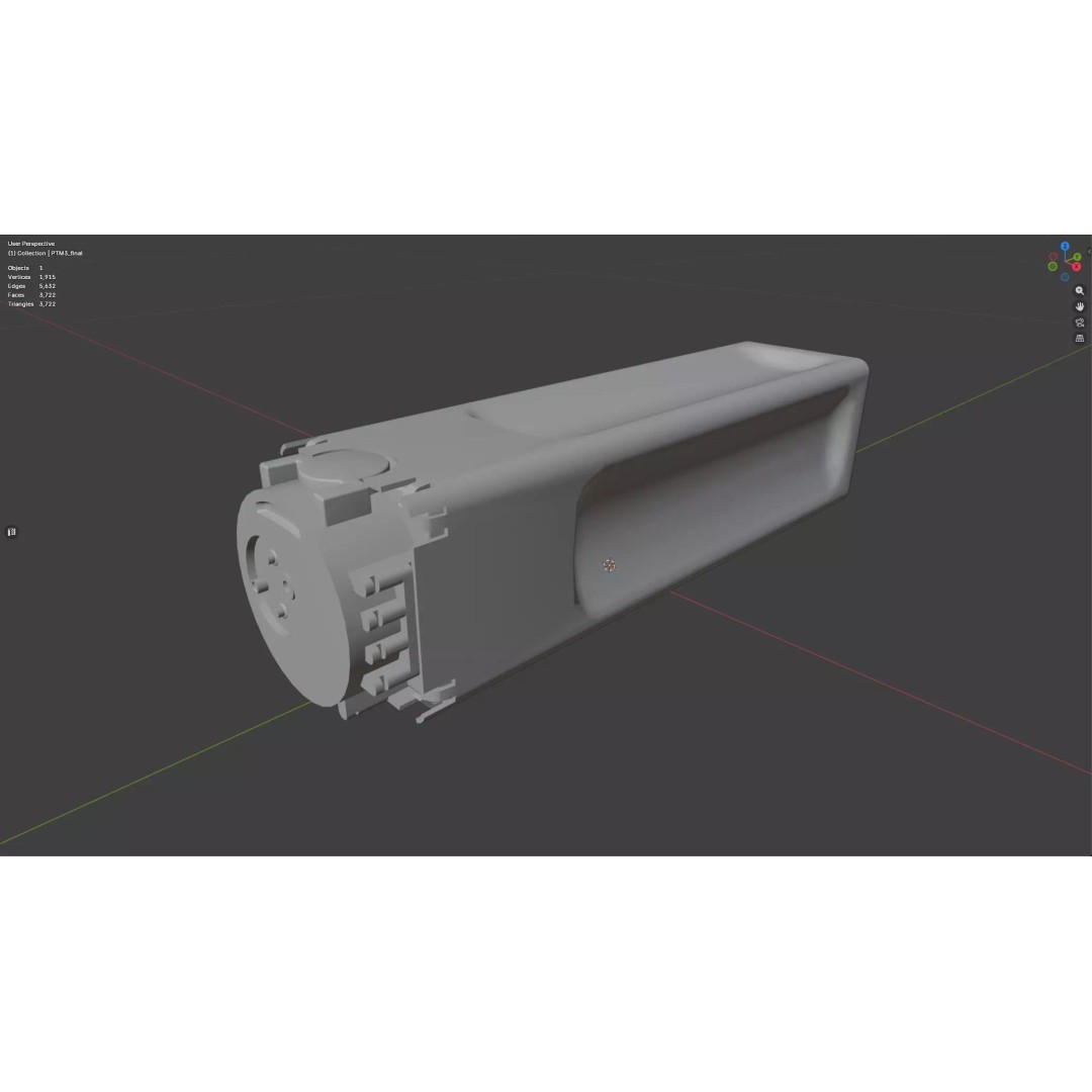 PTM-3 Anti-Tank Mine 3D Model – Low Poly Game-Ready Asset, FBX - View 19