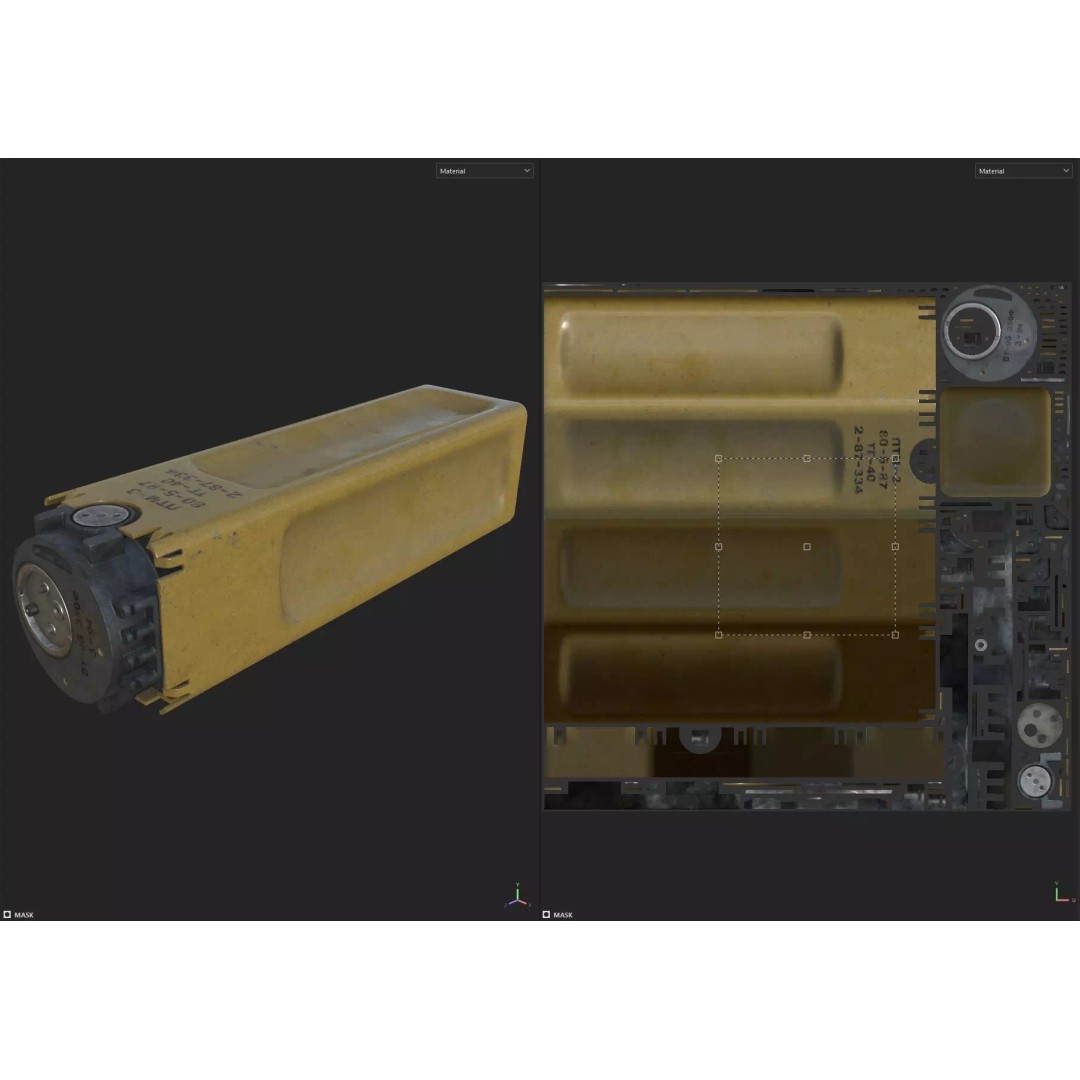 PTM-3 Anti-Tank Mine 3D Model – Low Poly Game-Ready Asset, FBX - View 20