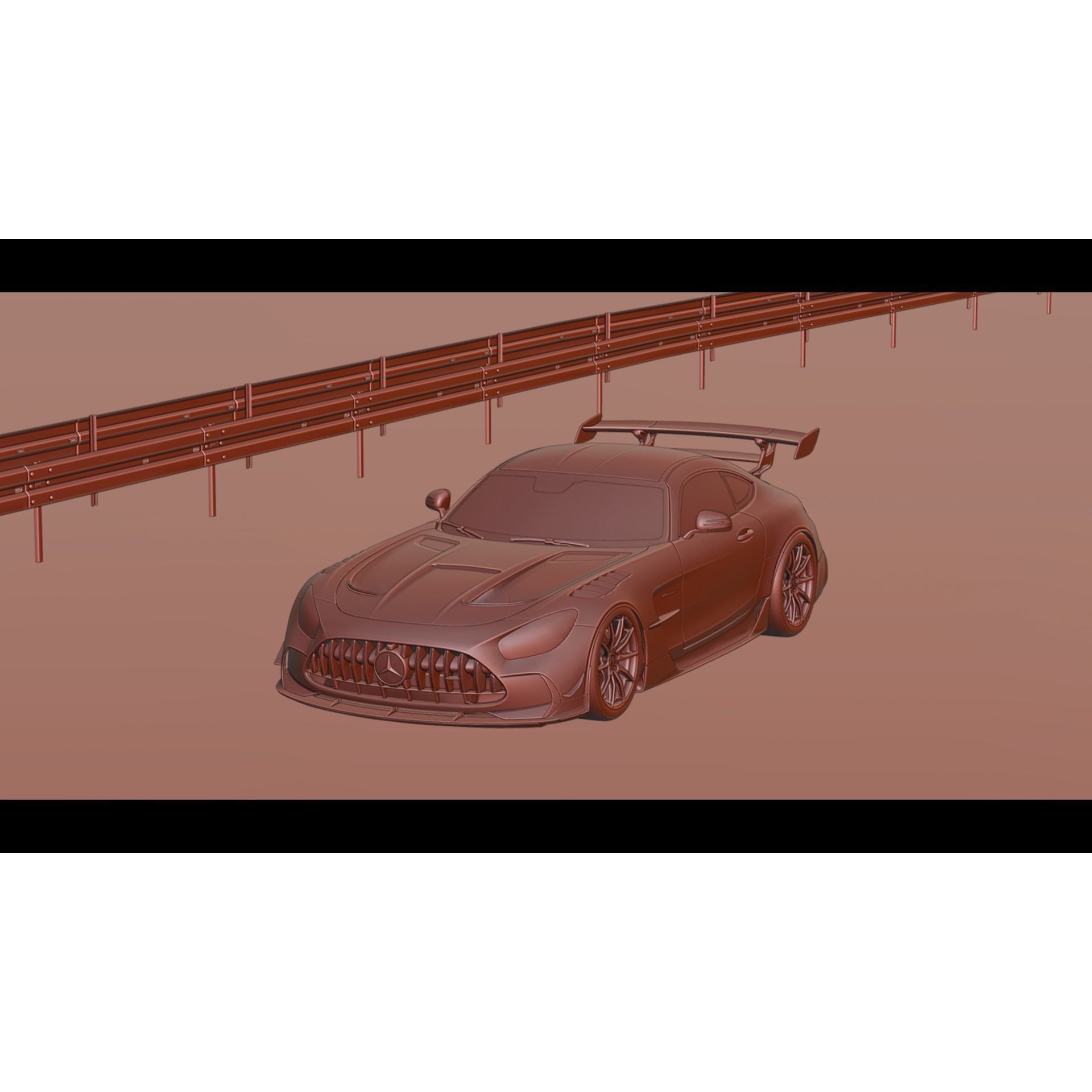 Realistic Highway - Low-Poly Game-Ready 3D Model - View 12