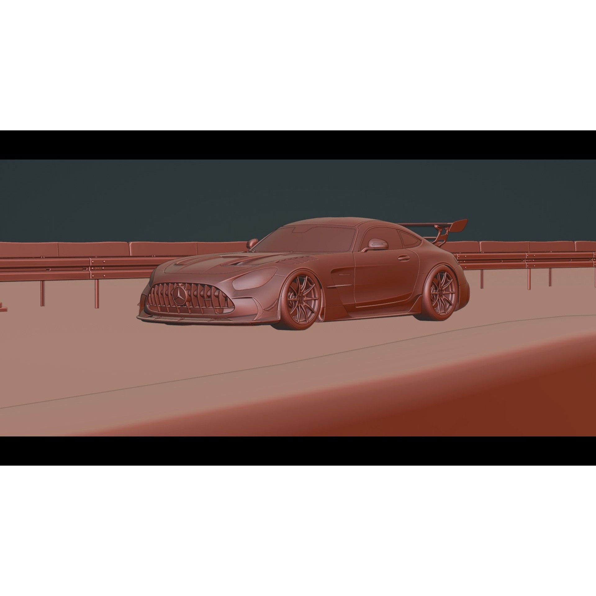 Realistic Highway - Low-Poly Game-Ready 3D Model - View 16