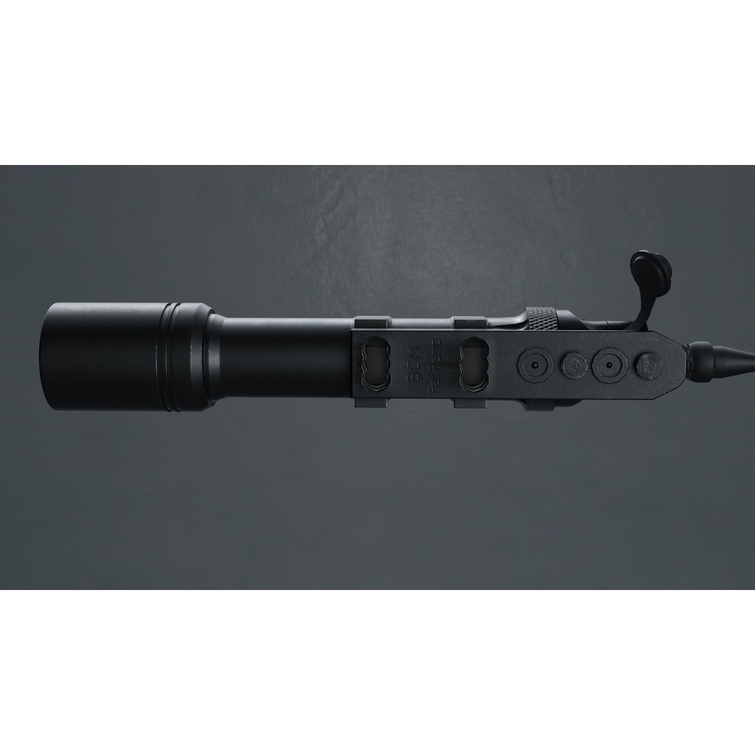 Arisaka Tactical Light Set 3D Model – PBR Game-Ready Asset, FBX, OBJ - View 3