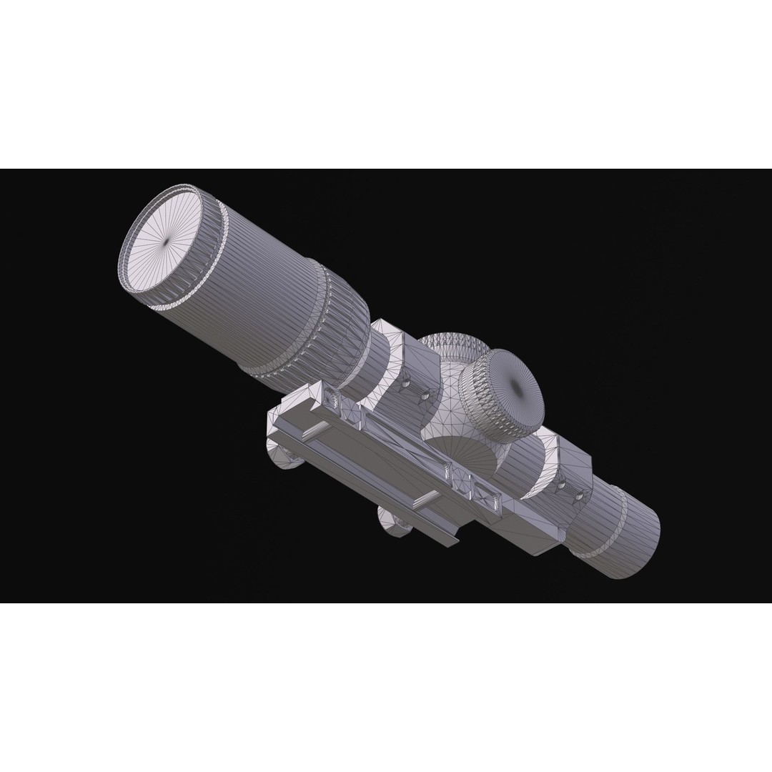 Rifle Scope Vortex Razor HD Gen II 3D Model – Low Poly Game Ready PBR