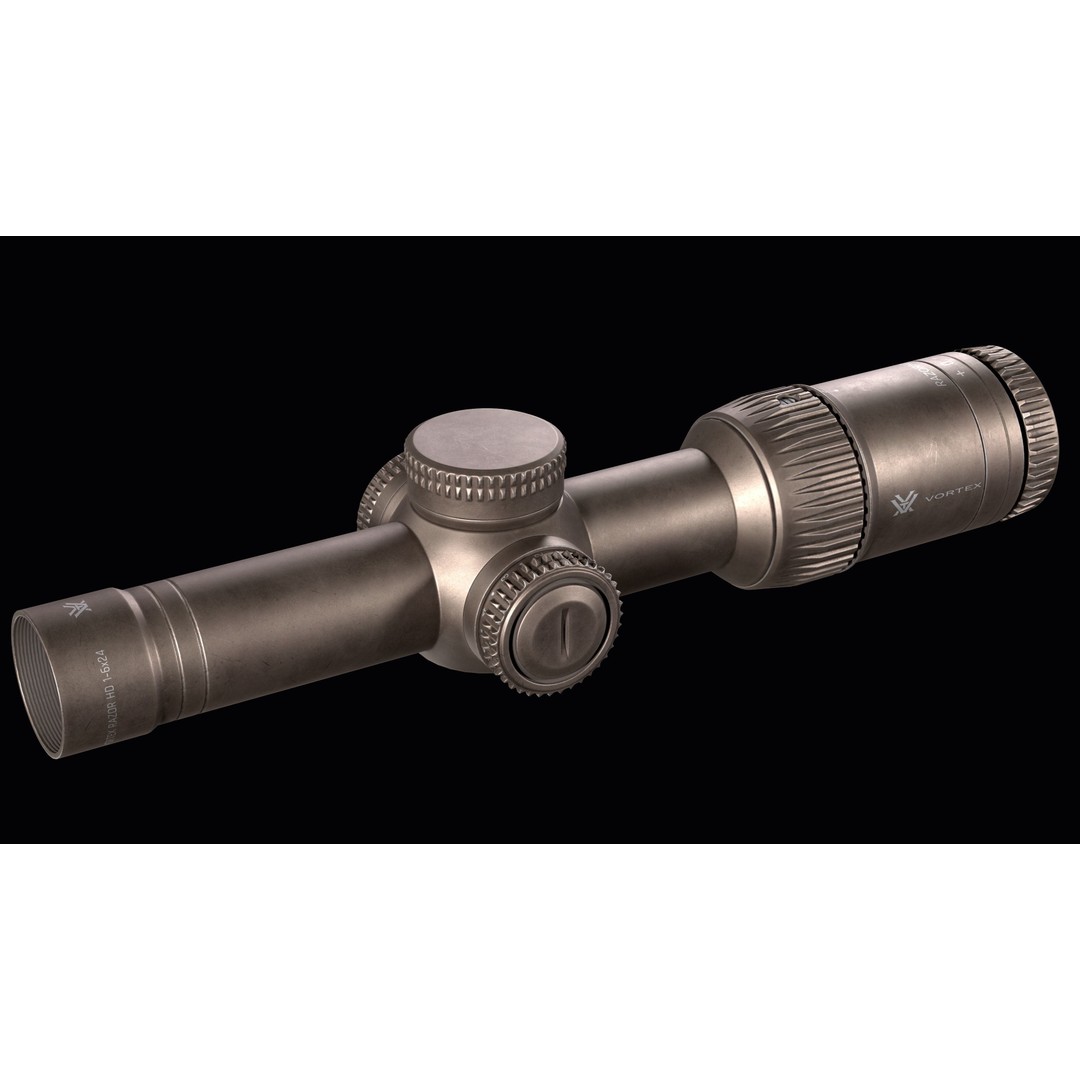 Rifle Scope Vortex Razor HD Gen II 3D Model – Low Poly Game Ready PBR - View 14
