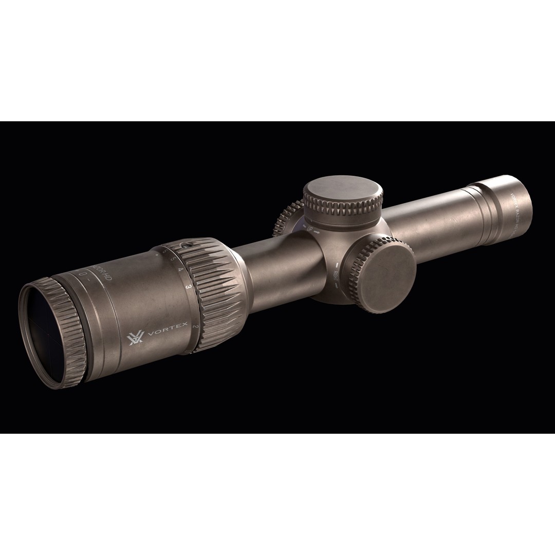 Rifle Scope Vortex Razor HD Gen II 3D Model – Low Poly Game Ready PBR - View 15