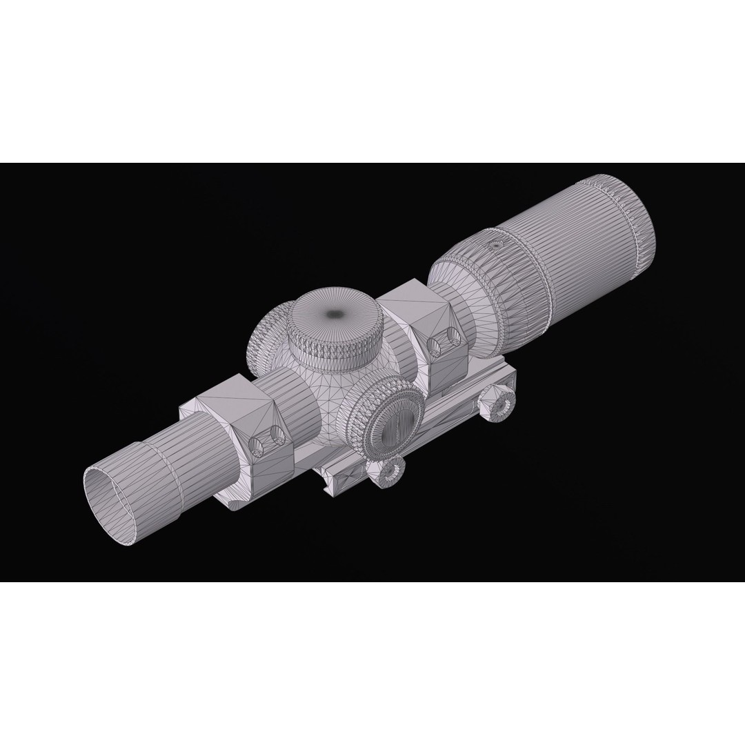 Rifle Scope Vortex Razor HD Gen II 3D Model – Low Poly Game Ready PBR - View 20
