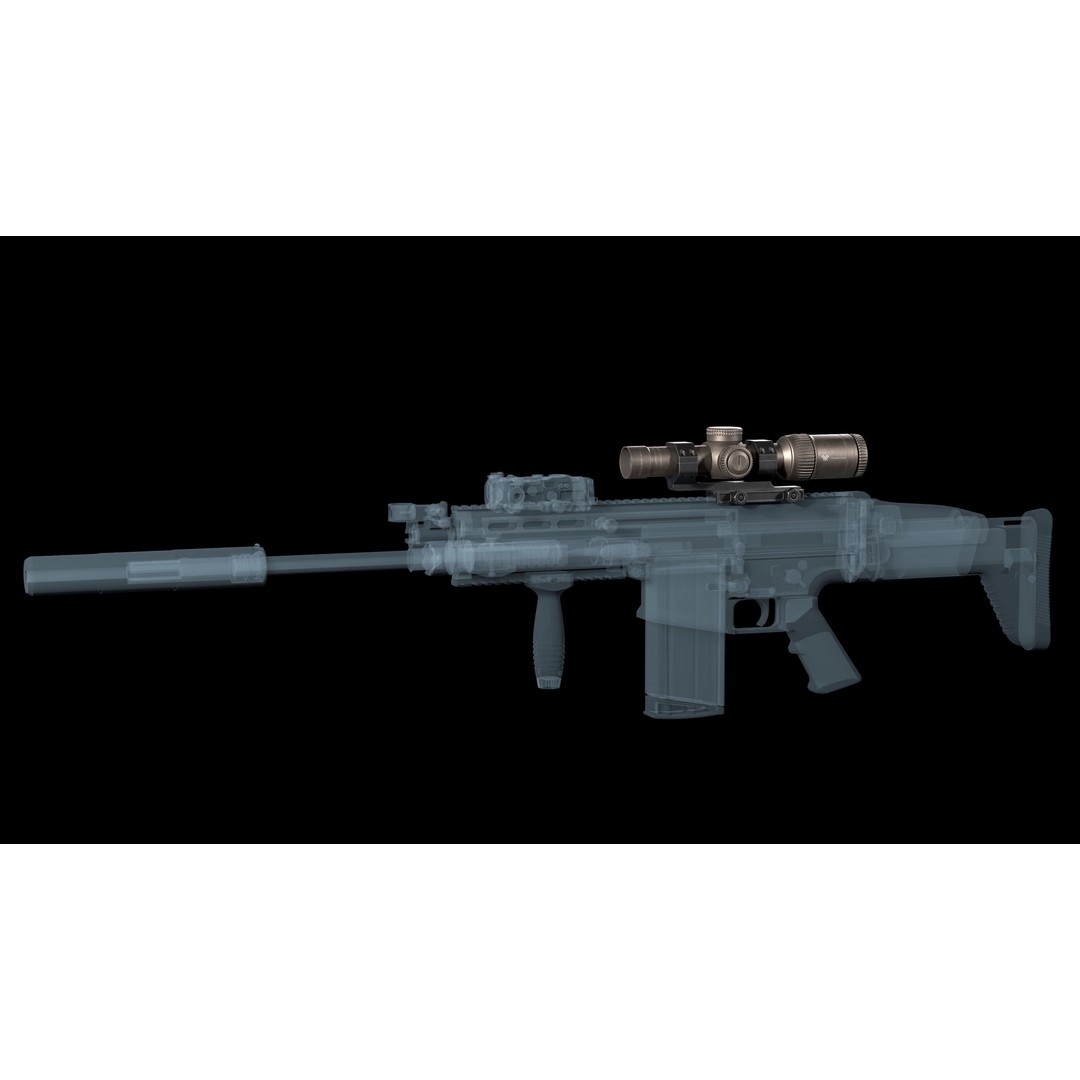 Rifle Scope Vortex Razor HD Gen II 3D Model – Low Poly Game Ready PBR - View 6