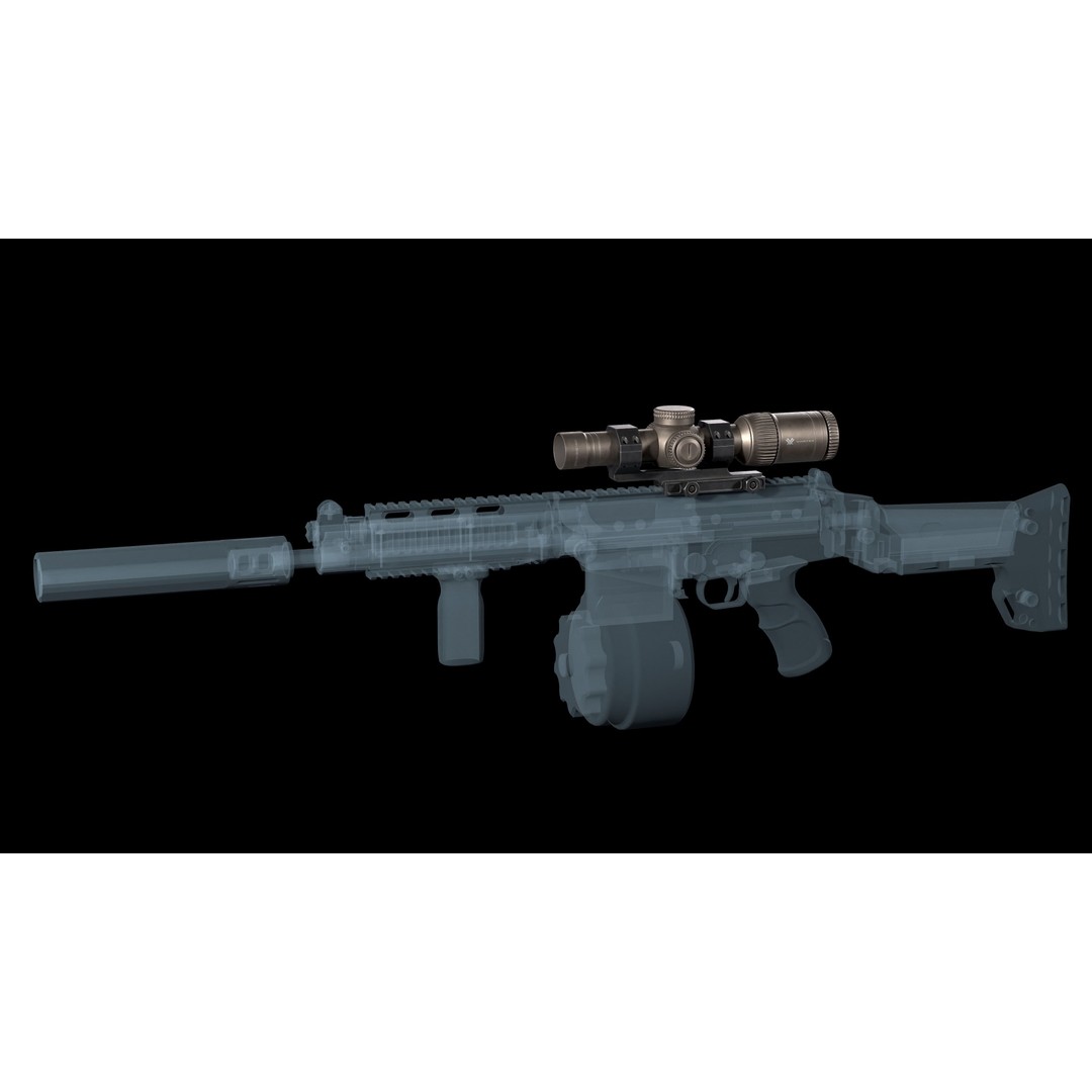 Rifle Scope Vortex Razor HD Gen II 3D Model – Low Poly Game Ready PBR - View 8