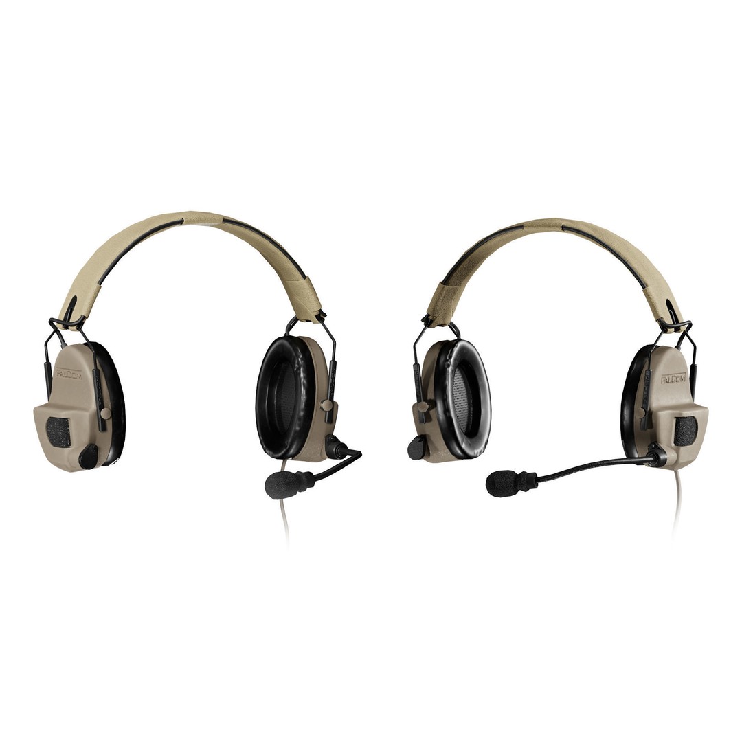 FALCOM OTE2000 3D Model – Low-Poly Game-Ready Tactical Headset, FBX - View 8