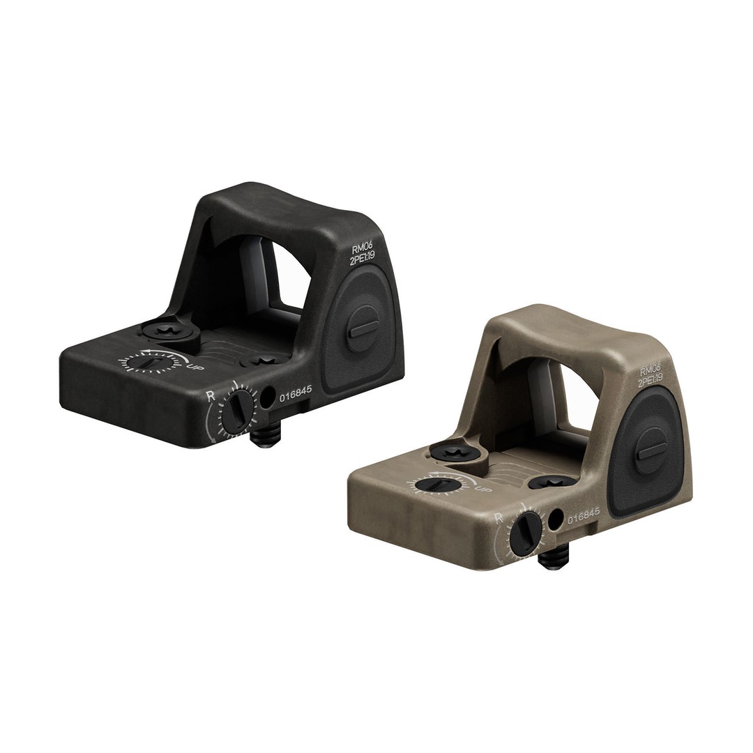 Trijicon RMR Type 2 Red Dot Sight 3D Model – Low Poly Game Asset, FBX, OBJ - View 7