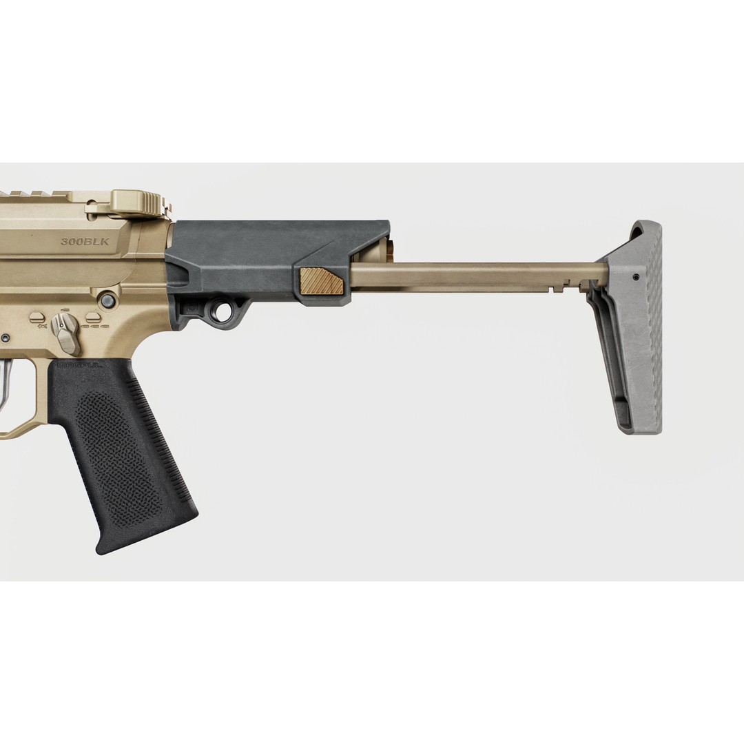 Q Honey Badger Rifle 3D Model – Low Poly Game-Ready Asset, FBX - View 10