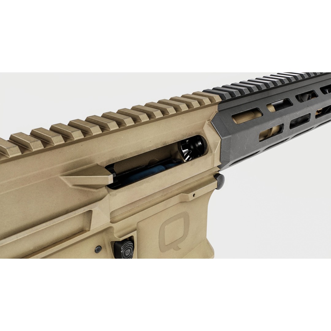 Q Honey Badger Rifle 3D Model – Low Poly Game-Ready Asset, FBX - View 11