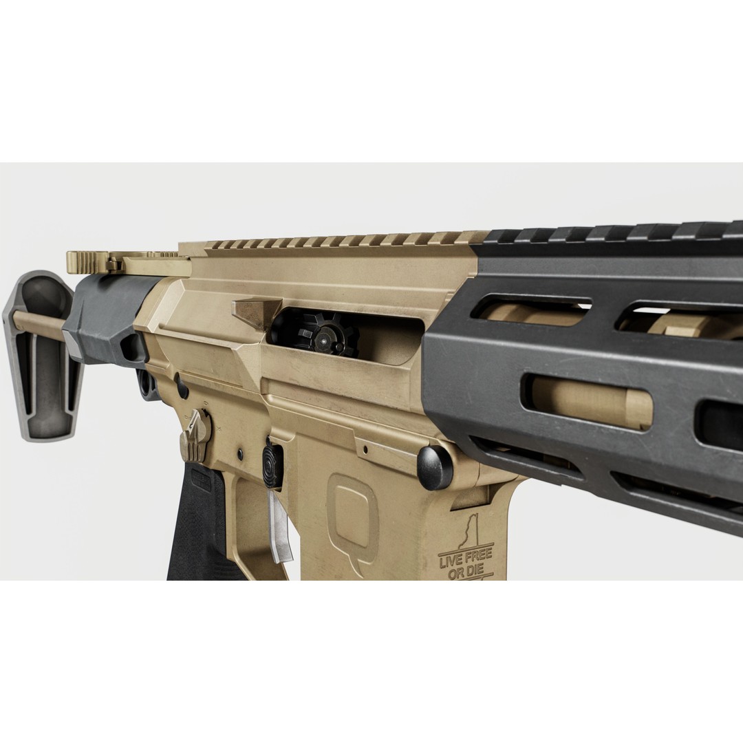 Q Honey Badger Rifle 3D Model – Low Poly Game-Ready Asset, FBX - View 12