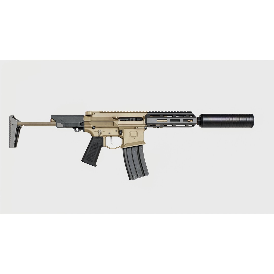 Q Honey Badger Rifle 3D Model – Low Poly Game-Ready Asset, FBX - View 16