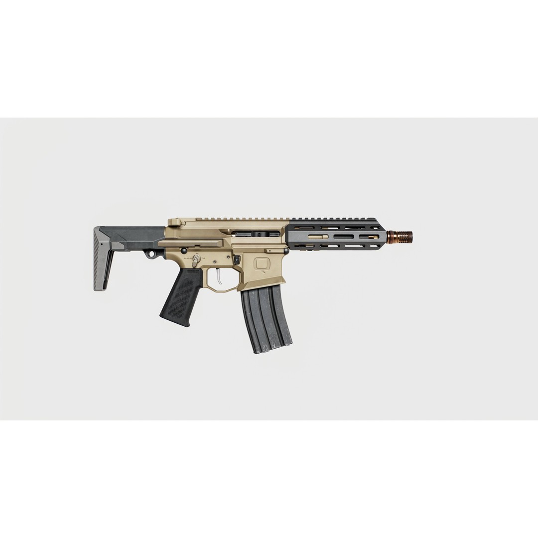 Q Honey Badger Rifle 3D Model – Low Poly Game-Ready Asset, FBX - View 17