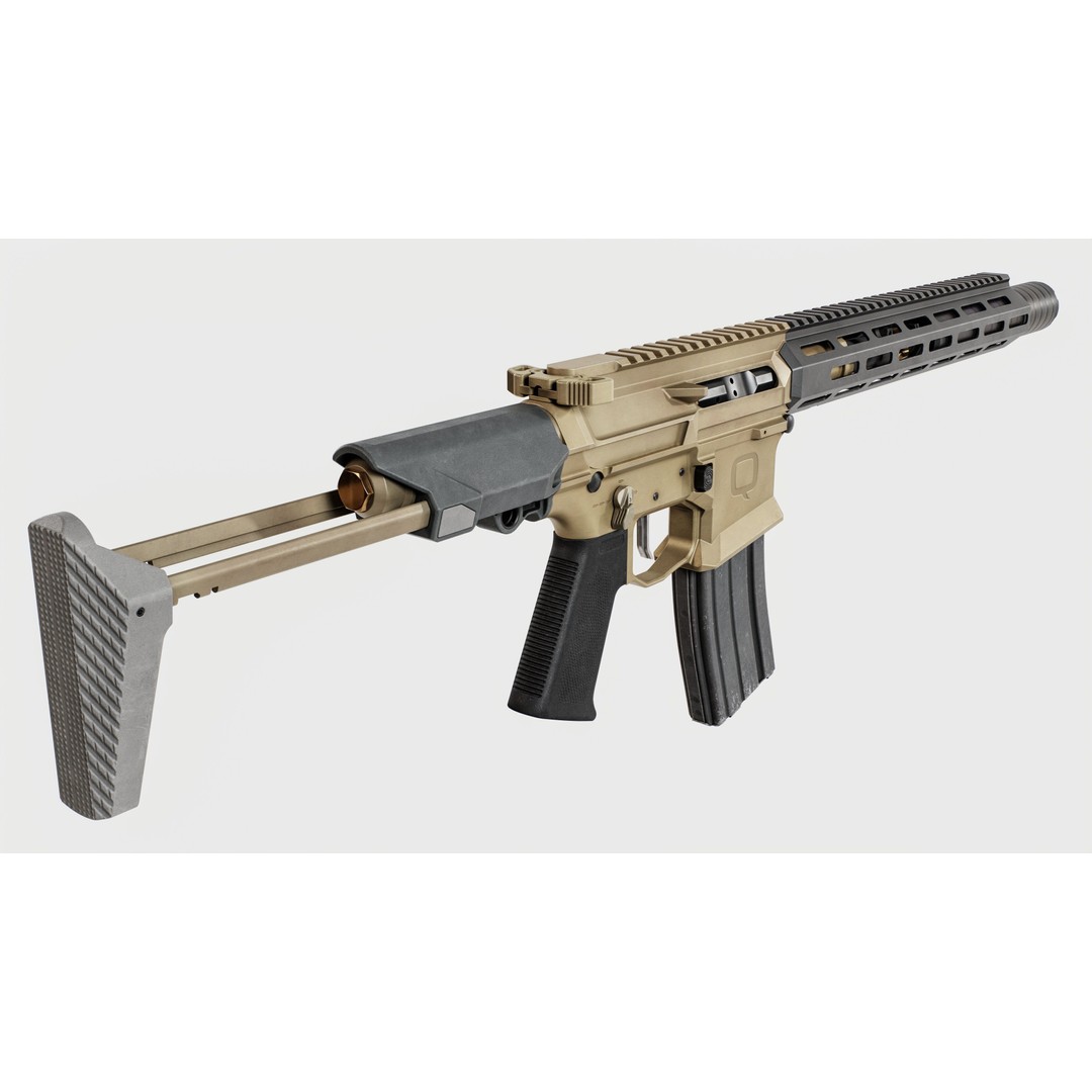 Q Honey Badger Rifle 3D Model – Low Poly Game-Ready Asset, FBX - View 34