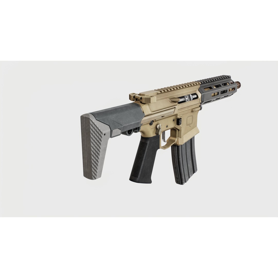 Q Honey Badger Rifle 3D Model – Low Poly Game-Ready Asset, FBX - View 37