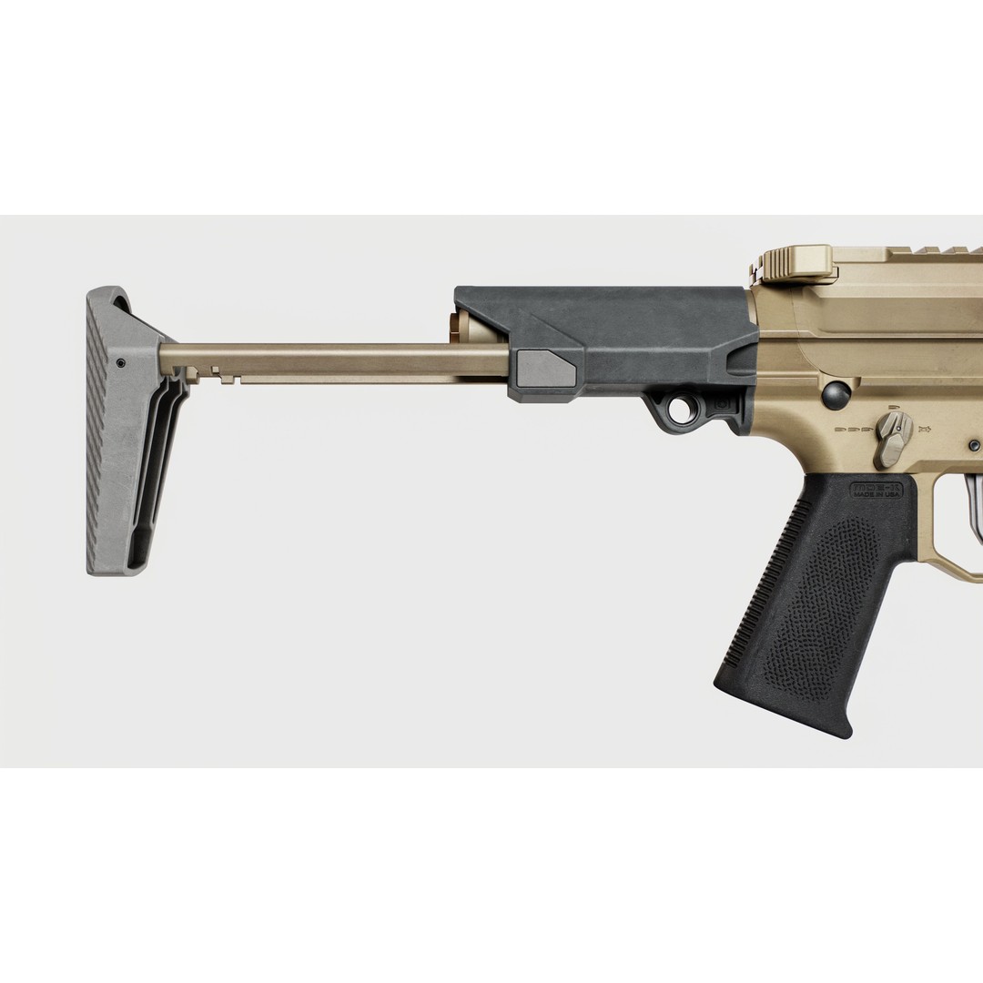 Q Honey Badger Rifle 3D Model – Low Poly Game-Ready Asset, FBX - View 5