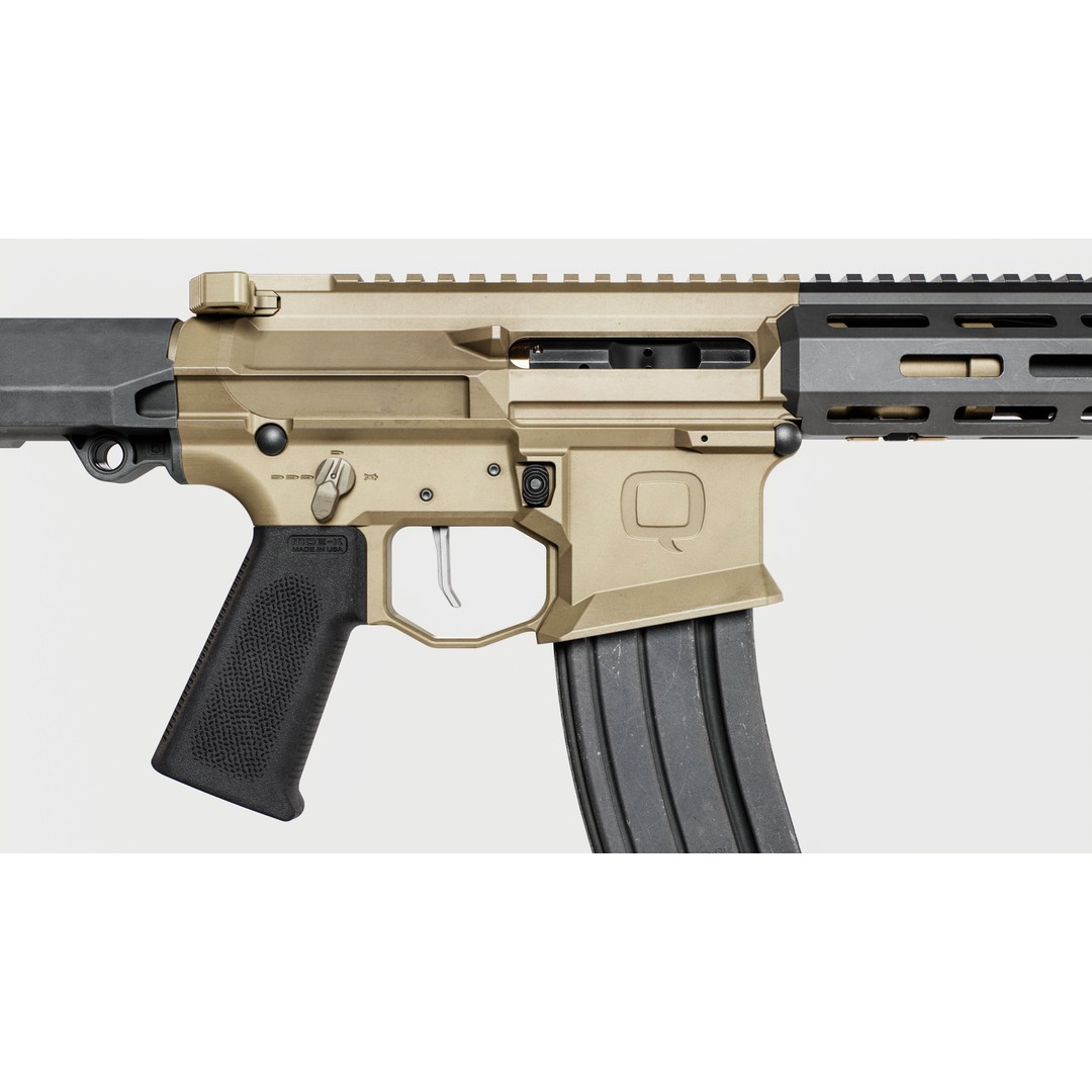 Q Honey Badger Rifle 3D Model – Low Poly Game-Ready Asset, FBX - View 6