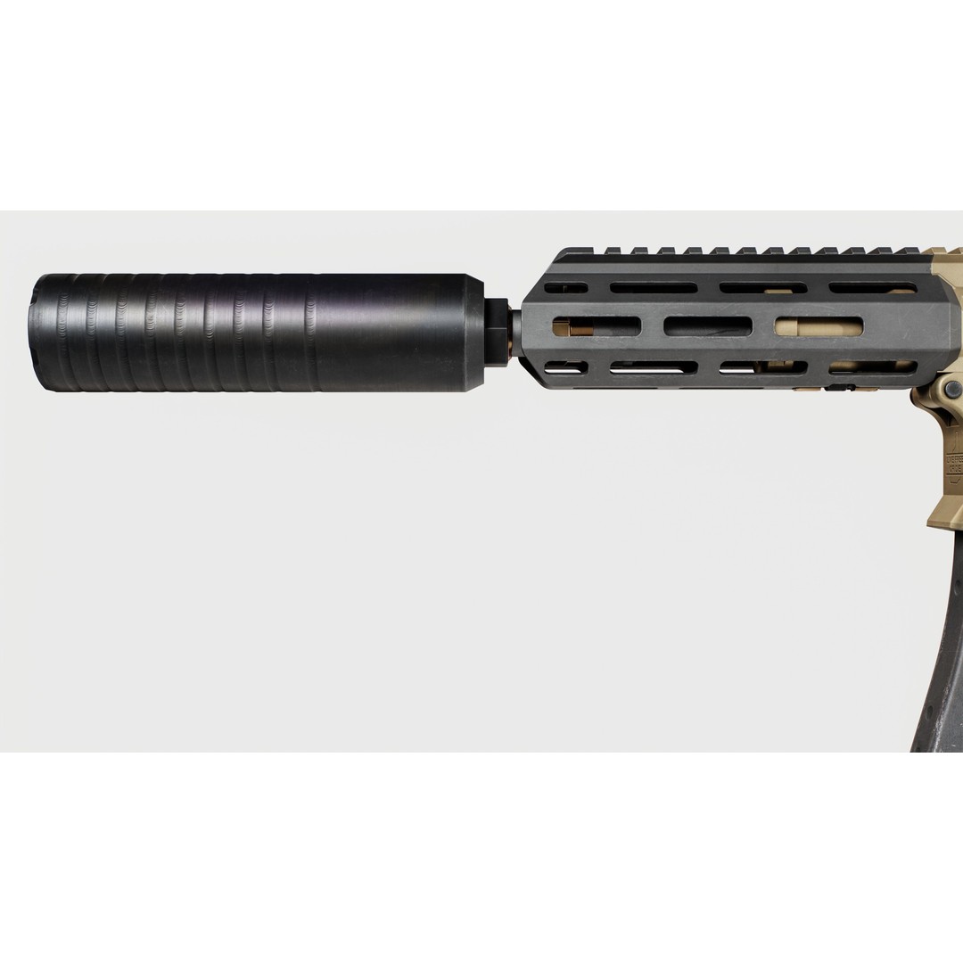 Q Honey Badger Rifle 3D Model – Low Poly Game-Ready Asset, FBX - View 8
