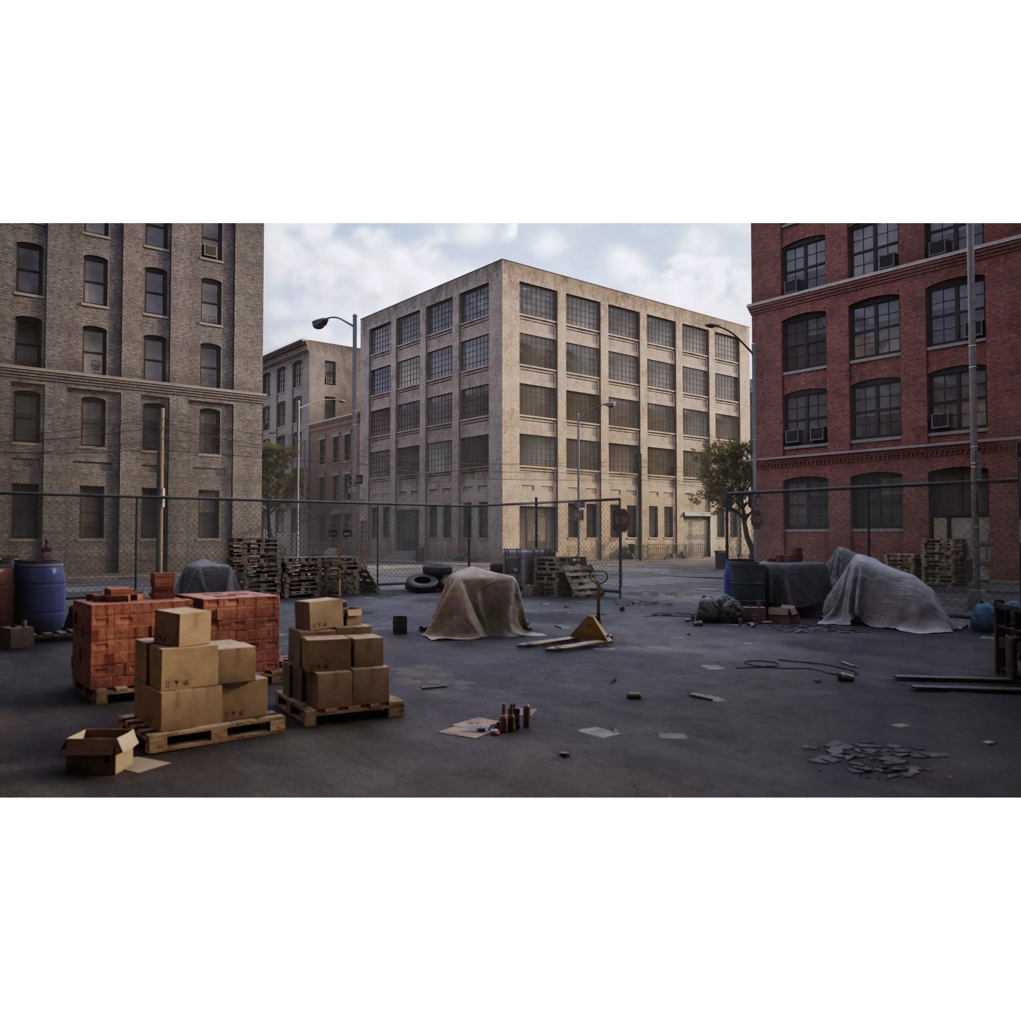 Industrial City Pack - Low-Poly Game-Ready 3D Model - View 2