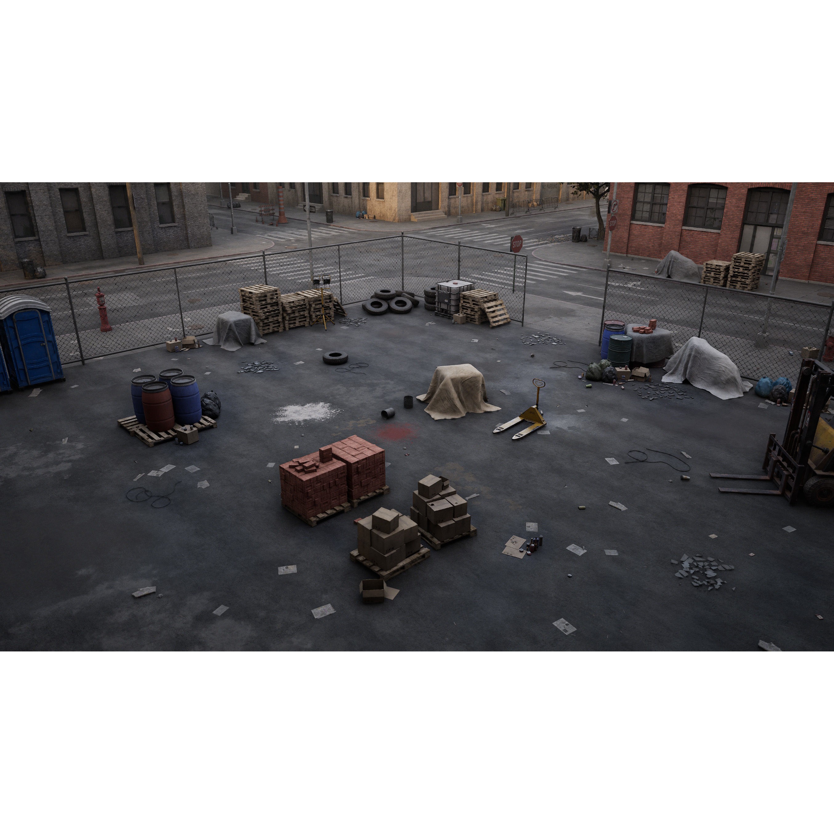 Industrial City Pack - Low-Poly Game-Ready 3D Model - View 7