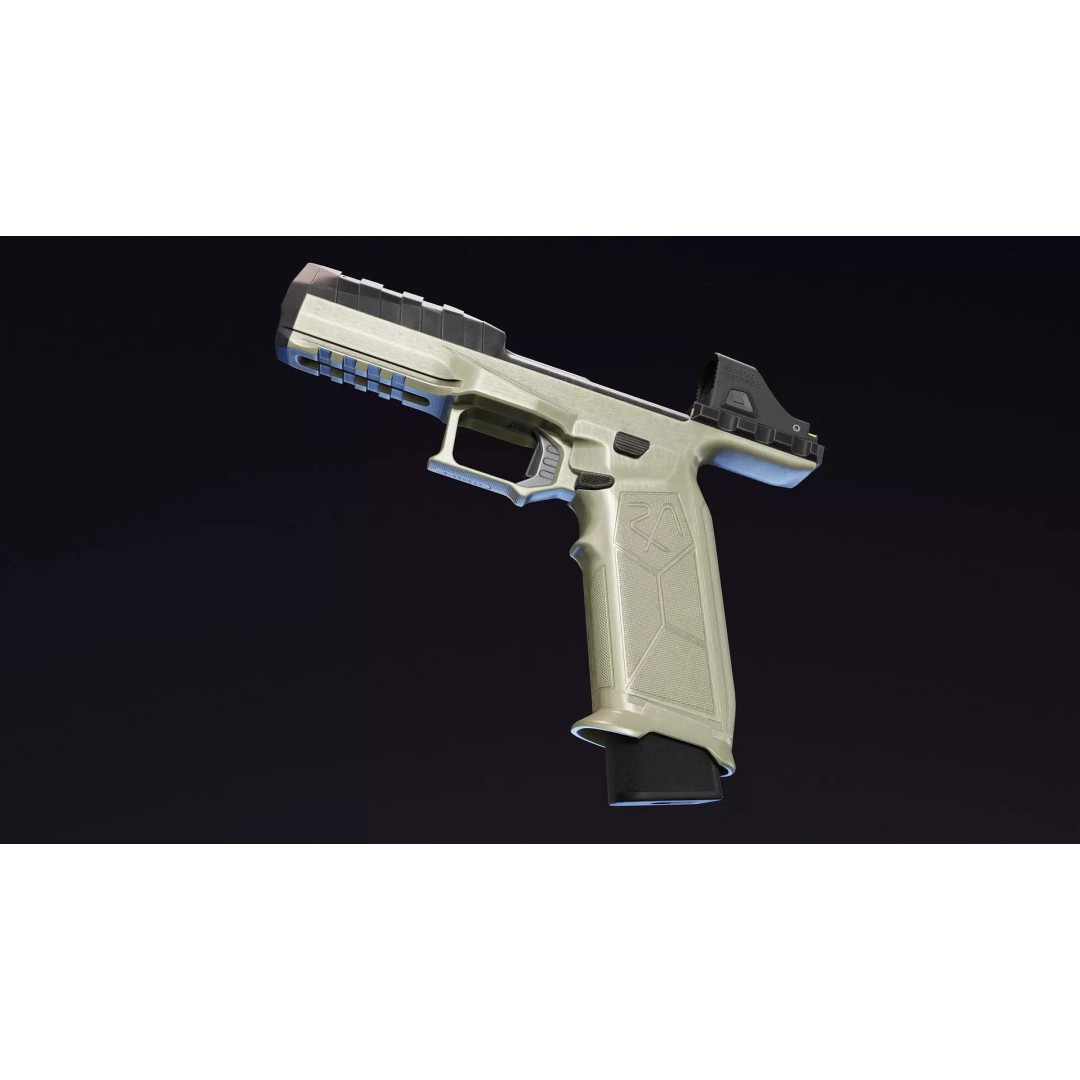 Rideout Dragon Pistol 3D Model – Low Poly Game Asset, Rigged, FBX - View 8