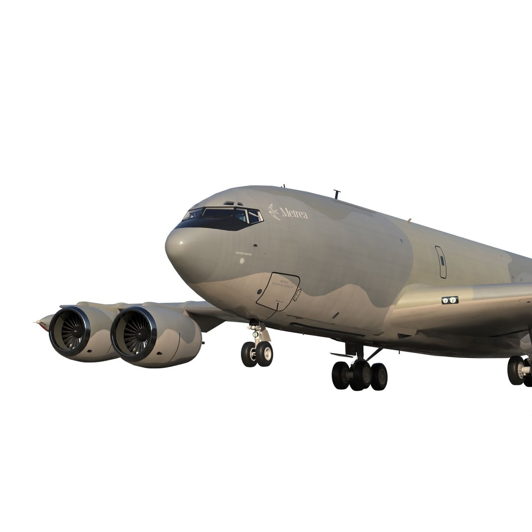 KC-135 R Stratotanker 3D Model – PBR Game-Ready Aircraft, FBX - View 17