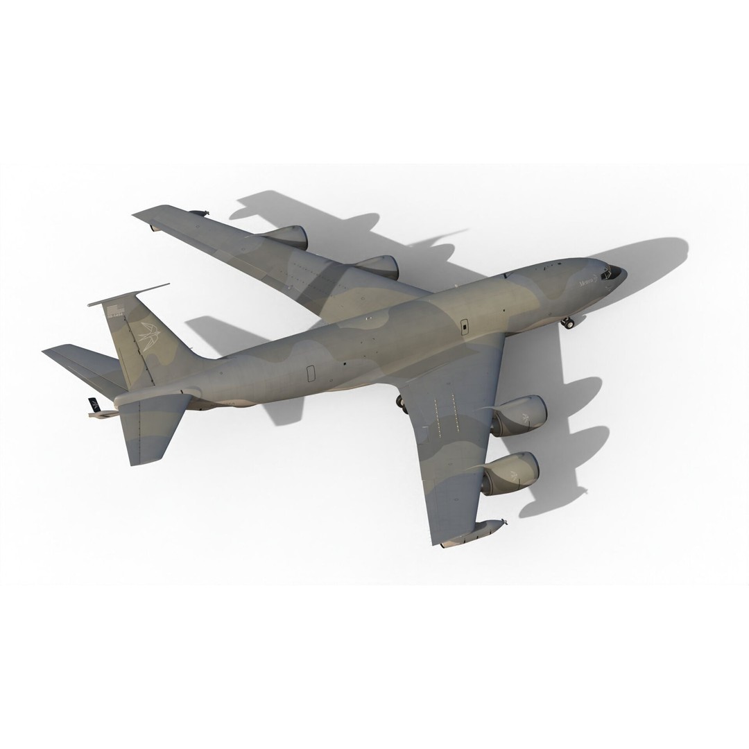 KC-135 R Stratotanker 3D Model – PBR Game-Ready Aircraft, FBX - View 7