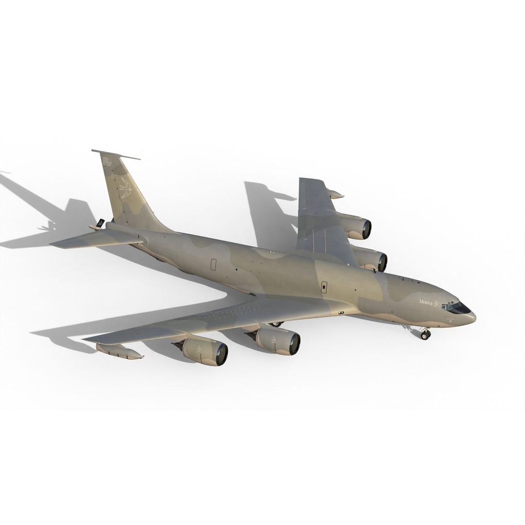 KC-135 R Stratotanker 3D Model – PBR Game-Ready Aircraft, FBX - View 9