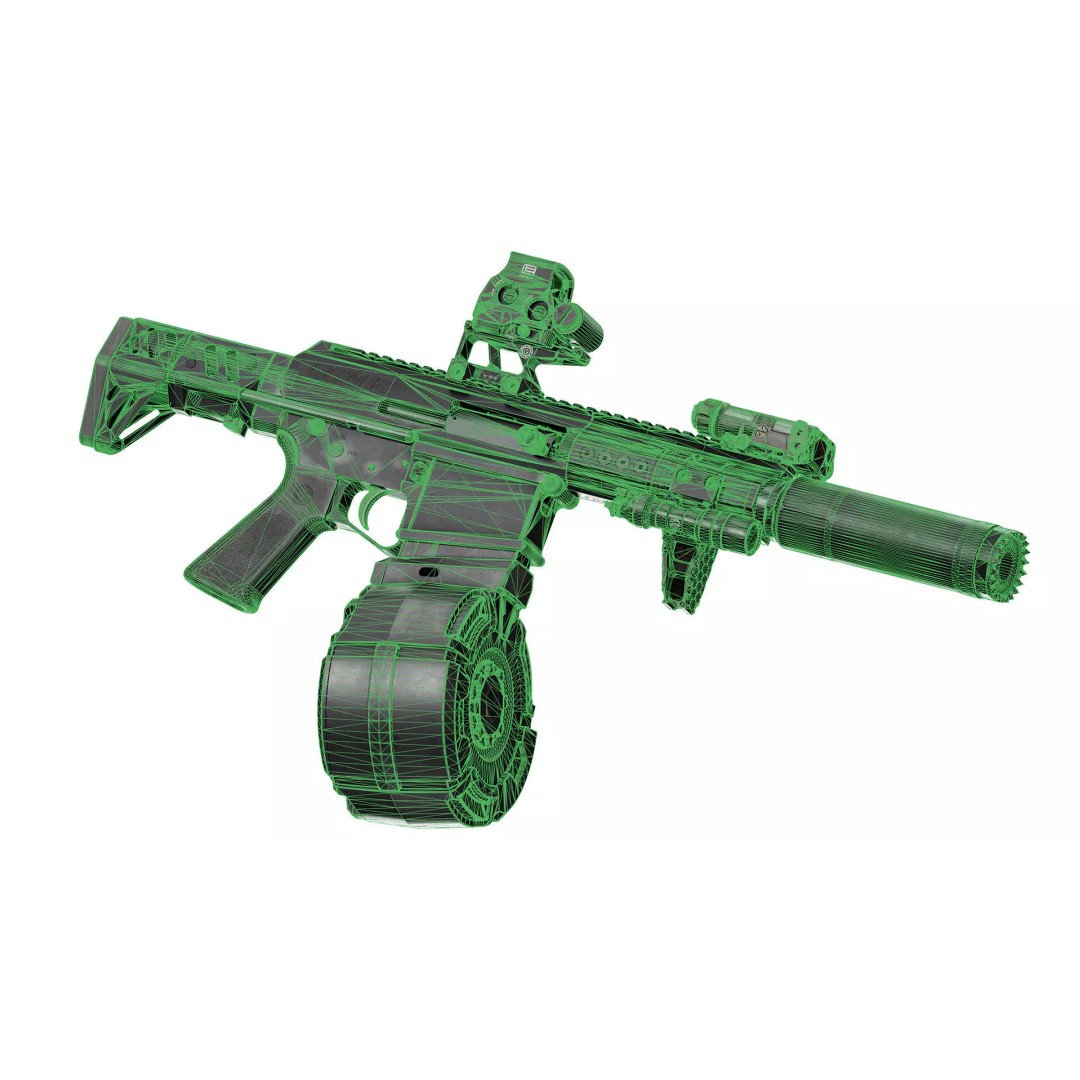 GENESIS ARMS GEN 12 PDS 3D Model – Low Poly Game-Ready Asset, FBX, OBJ - View 10