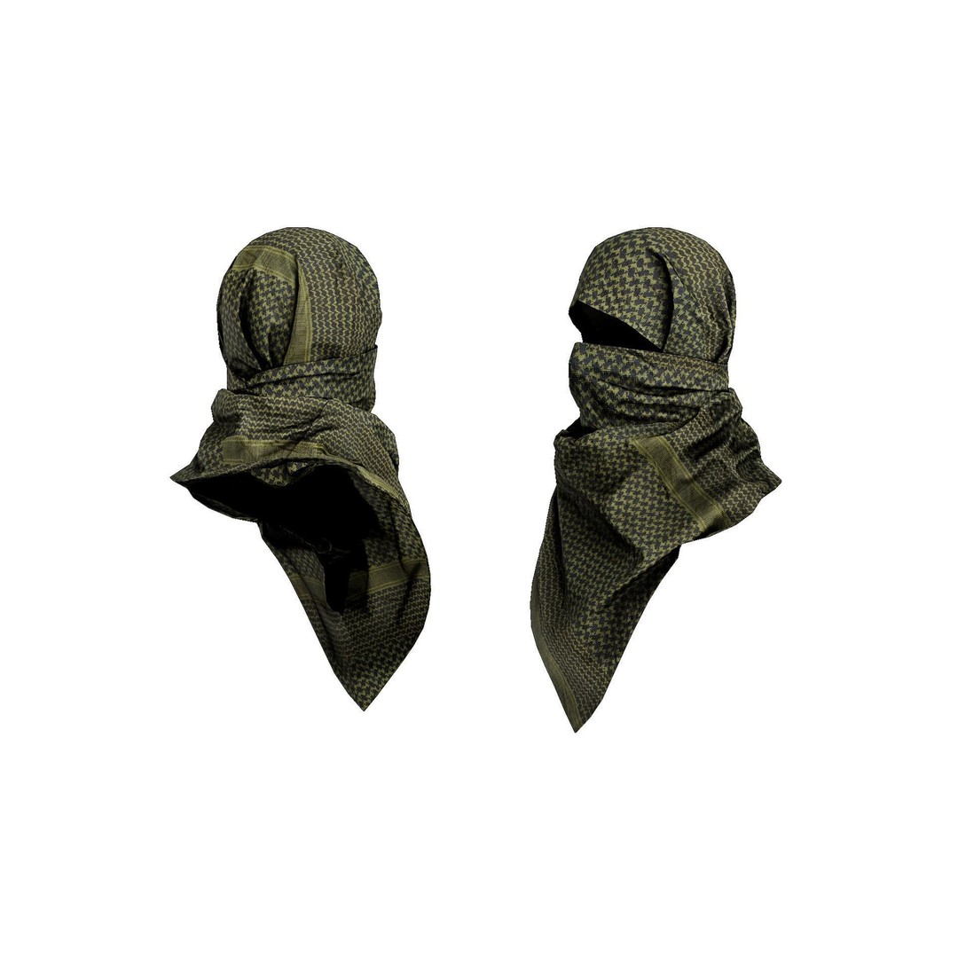Shemagh Scarf 3D Model – Low Poly Game Asset, PBR, FBX, OBJ - View 5