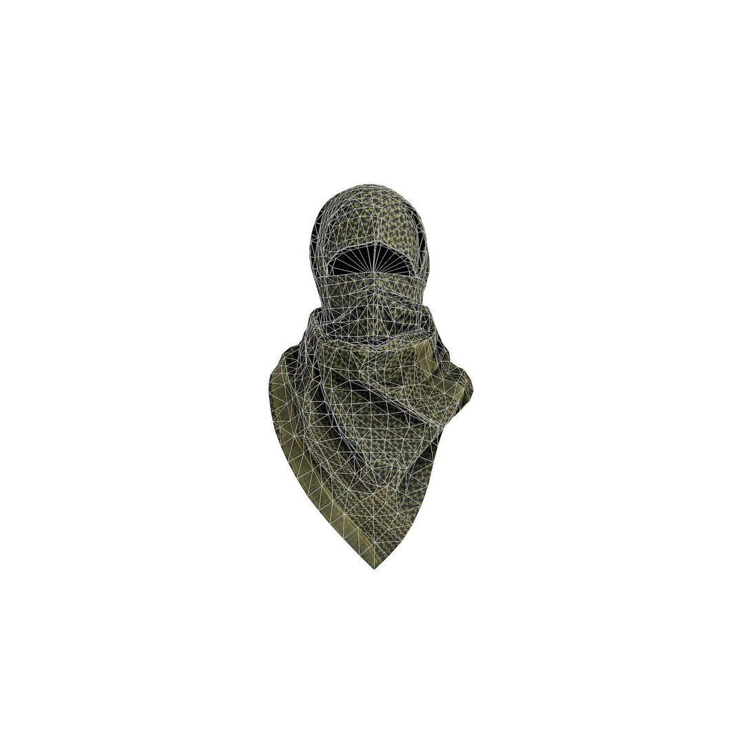 Shemagh Scarf 3D Model – Low Poly Game Asset, PBR, FBX, OBJ - View 6
