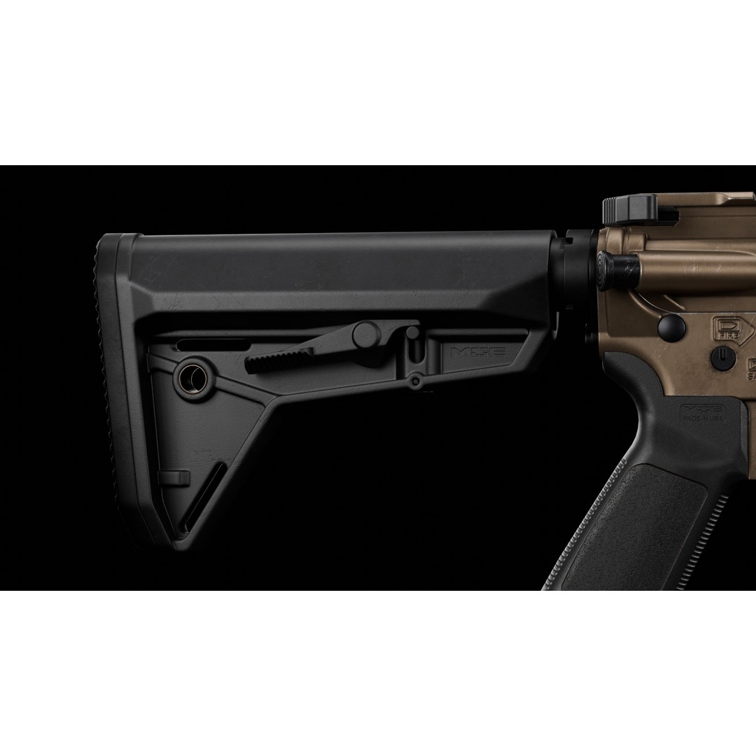 Springfield Armory Saint AR-15 3D Model – Low Poly PBR Game Asset, Blender - View 17