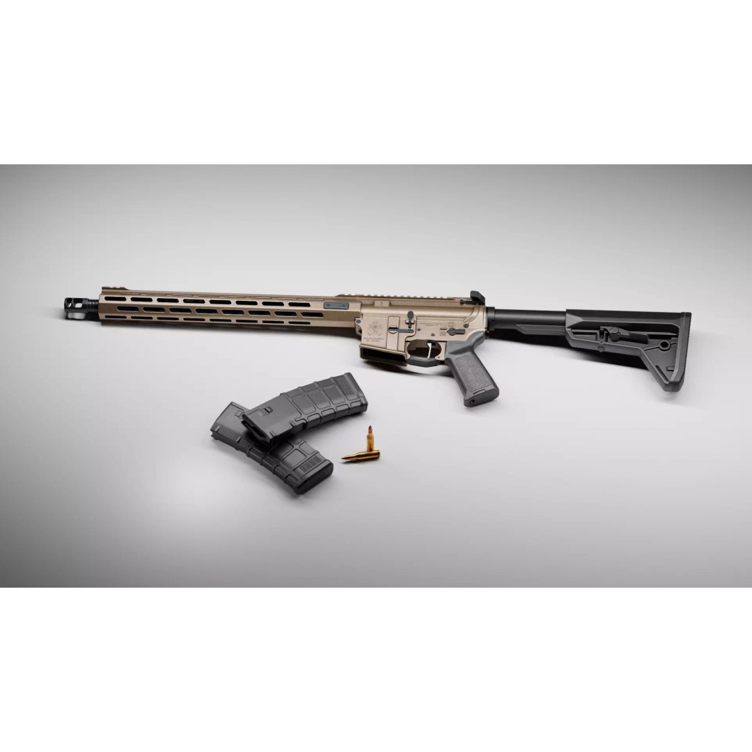 Springfield Armory Saint AR-15 3D Model – Low Poly PBR Game Asset, Blender - View 2