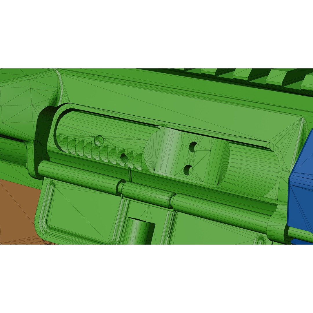 Springfield Armory Saint AR-15 3D Model – Low Poly PBR Game Asset, Blender - View 26