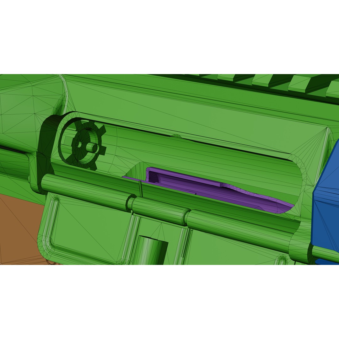 Springfield Armory Saint AR-15 3D Model – Low Poly PBR Game Asset, Blender - View 27