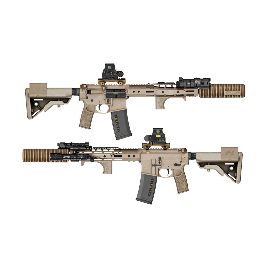 MAGPUL EMAG 3D Model – Low-Poly Game Asset, FBX, OBJ, Blend - View 5