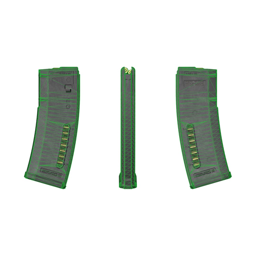MAGPUL EMAG 3D Model – Low-Poly Game Asset, FBX, OBJ, Blend - View 8