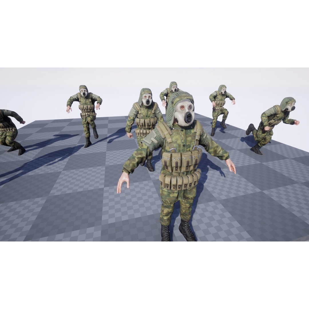 Post-Apocalyptic Survivor 3D Model – Low Poly Game Ready Character, FBX - View 12