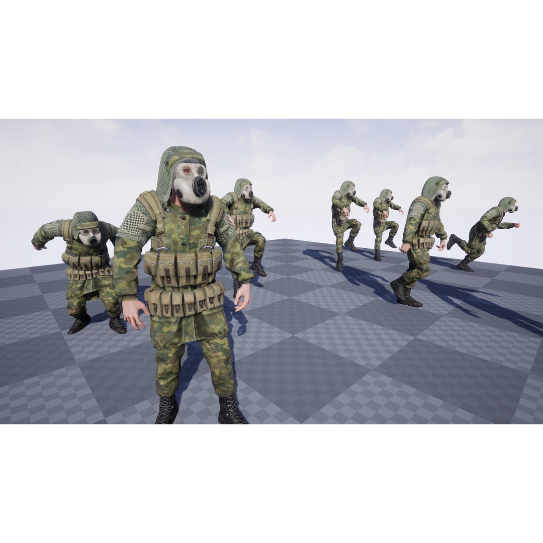 Post-Apocalyptic Survivor 3D Model – Low Poly Game Ready Character, FBX - View 13