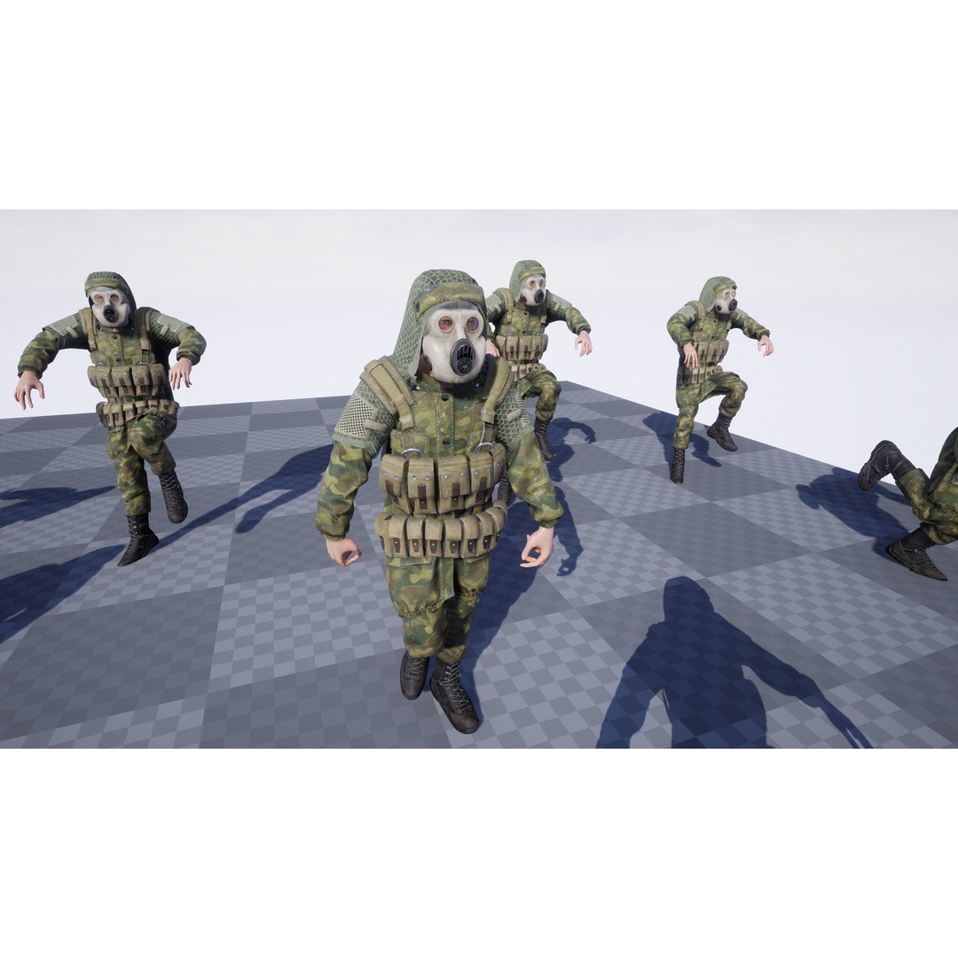 Post-Apocalyptic Survivor 3D Model – Low Poly Game Ready Character, FBX - View 14